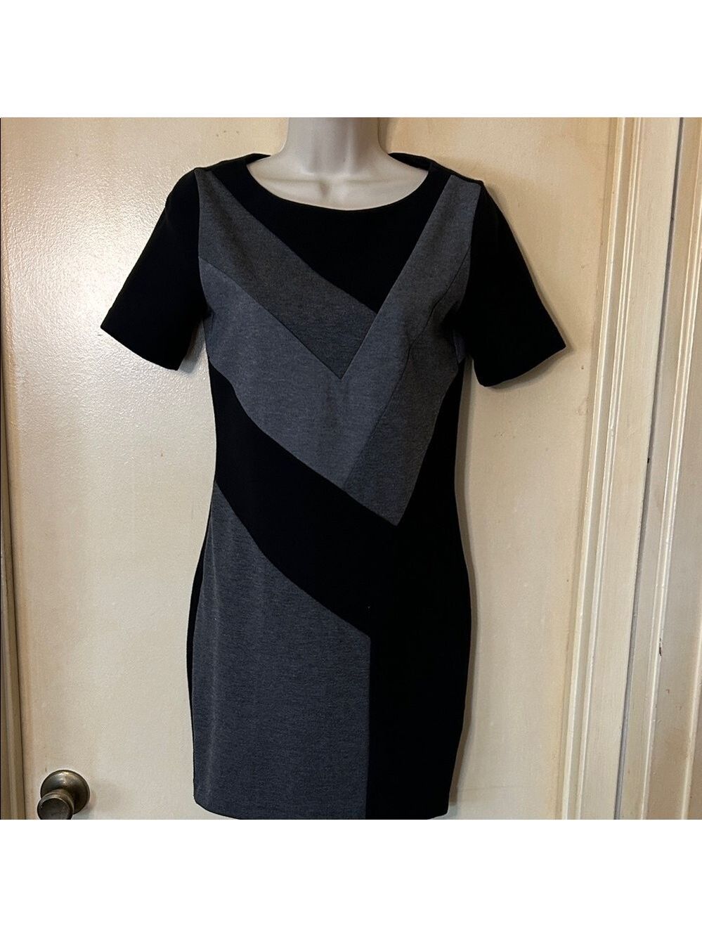 A/X Armani Exchange Black and Gray Mini Dress size S/P